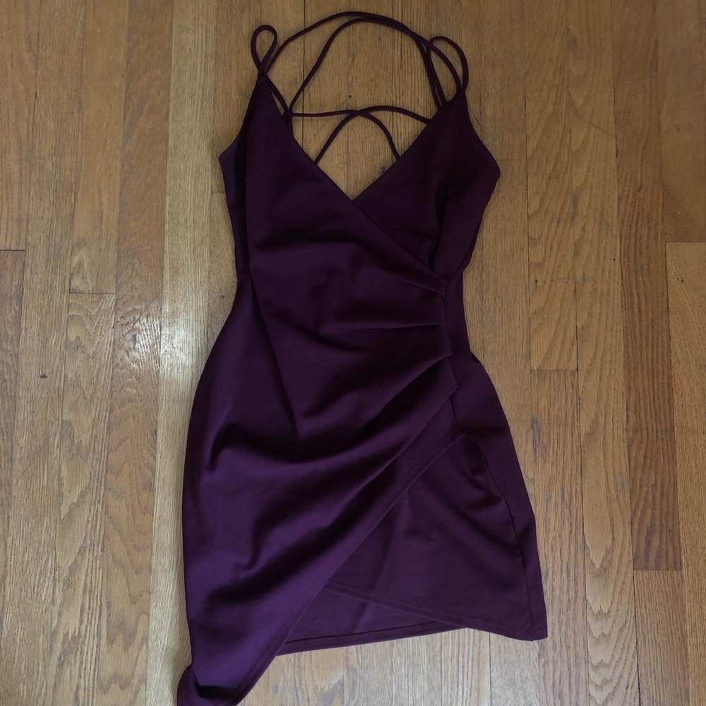 Wrap Windsor mini bodycon dress